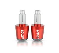 Accesorios Para Motocicleta De 78 ''y 22mm, Empuñaduras De Mano Para Manillar, Extremos De Barra, Tapa Para MT01 MT-01 MT 01 2004 2005 2006 2007-2022(Red Gray)