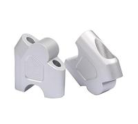 Accesorios para Motocicleta Manillar Riser Bar Montaje manija Abrazadera para Suzuki DL650 2021 Accesorios Tubo dirección(Plata)