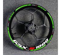 Accesorios para Motocicleta Pegatinas para Ruedas Llanta Reflectante Calcomanías Impermeables para Suzuki GSXS1000 Gsx-s 1000 R(Style 7)