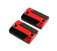 Accesorios Para Motocicleta Tapa Del Depósito De Líquido De Embrague De Freno Delantero Para XL1000 XL125 XL 1000 125 V Para Varadero Cubierta gasolina motocicleta(Par rojo-1)