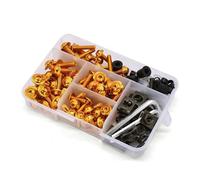 Accesorios Para Motocicleta, Tornillos De Carenado Personalizados, Kit Completo Perno Parabrisas Para Tdm 900 850 Mt125 Mt03 Mt01 Mt 125 03 01 Xt660 bicicleta calle(Gold)