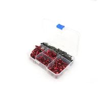 Accesorios para Motocicletas Kit Completo De 177 Piezas Tornillos Y Pernos Carenado para Kawasaki para Ninja 250R 300 500 500R KLR250 KLR650(Rojo)