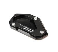Accesorios para Motocicletas para Suzuki V-Strom 650 Vstrom 650 / XT DL650 2004-2020 Motocicleta CNC Kickstand Pie de pie Soporte Soporte Placa de Soporte Placa de Soporte (Color : Black)