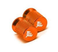 Accesorios para motocicletas Para Yamaha Tenere 700 XTZ T7 Tenere700 Para Rally 2019 2020 2021 2022 2023 Accesorios De Motocicleta CNC Tapas Válvula Neumático Rueda Enchufe Cubierta(Orange)