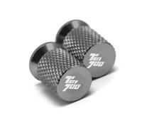 Accesorios para motocicletas Para Yamaha Tenere 700 XTZ T7 Tenere700 Para Rally 2019 2020 2021 2022 2023 Accesorios De Motocicleta CNC Tapas Válvula Neumático Rueda Enchufe Cubierta(Grey)