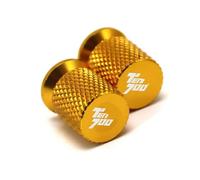 Accesorios para motocicletas Para Yamaha Tenere 700 XTZ T7 Tenere700 Para Rally 2019 2020 2021 2022 2023 Accesorios De Motocicleta CNC Tapas Válvula Neumático Rueda Enchufe Cubierta(Gold)