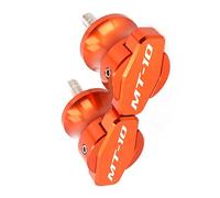 Accesorios para Motocicletas Soportes De Marco CNC para Motocicleta, Tornillos, Deslizadores, Carretes Basculantes, Deslizador para Yamaha MT-10 MT10 MT 10 FZ-10 FZ10 2015-2018(Orange)