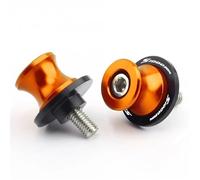 Accesorios para Motocicletas Tornillos Soporte Accesorios Moto 8mm Deslizadores Carretes Basculante para BMW S1000R, S1000RR, S1000 R RR 2009-2023 2024(Orange2)