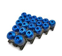 Accesorios para Motos 20 Piezas para Yamaha TDM 900 TDM 850 Mt125 Mt03 Mt01 MT 125 03 01 Xt660 Motocicleta Carenado Cuerpo Perno Tornillo Primavera Pernos Tuercas 6MM(BLU)