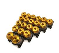 Accesorios para Motos 20 Piezas para Yamaha TDM 900 TDM 850 Mt125 Mt03 Mt01 MT 125 03 01 Xt660 Motocicleta Carenado Cuerpo Perno Tornillo Primavera Pernos Tuercas 6MM(Gold)