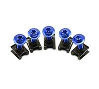Accesorios para Motos 5 Tornillos De Carenado para Carrocería Motocicleta 6mm para Kawasaki para Ninja 300 250r Z750 Z800 Z1000 para Yamaha Mt-07 Mt-09 T-max530 Tmax500(BLU)