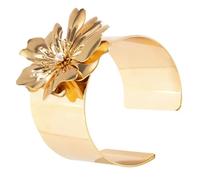 Accesorios para niñas Elegantes Joyería de moda de brazalete para mujeres Diseño de flores Collar ajustable