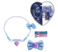 Accesorios para niñas Stitch Disney paquete en forma de corazón completo de 14 piezas collar elástico clip
