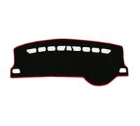 Accesorios para Octavia A7 Coche Cubierta Tablero Instrumentos Automóvil Alfombrilla Protectora Anti-UV Parasol Alfombra Almohadilla para Salpicadero(Black(Red Edge) RHD)