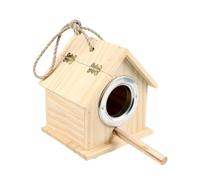 Accesorios para pájaros, nido de pájaros, sin olor, gran espacio, resistente a la lluvia, protección solar, superficie lisa, refugio de múltiples usos, molde de madera para pájaros