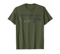 Accesorios para papá táctico - Tiro Deportivo Moderno, IPSC Camiseta, Hombre, Verde Oliva, S