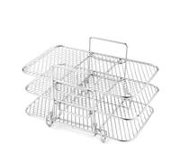 Accesorios para parrilla de 3 niveles para freidora de aire, rejilla para freidora de aire Cosori en acero inoxidable 304 con accesorios compatible con freidoras de aire COSORI/Instant Vortex