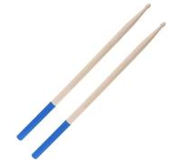 Accesorios para Percusión 1 Par De Baquetas De Madera De Arce 7A Con Mango Antideslizante Para Entrenamiento De Baterista (Color : Blue)