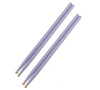 Accesorios para Percusión 2 Pares De Baquetas De Madera De Arce Coloridas 5A, Baquetas Con Punta De Madera Para Juego De Batería (Color : Purple)