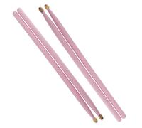 Accesorios para Percusión 2 Pares De Baquetas De Madera De Arce Coloridas 5A, Baquetas Con Punta De Madera Para Baterista Principiante (Color : Pink)