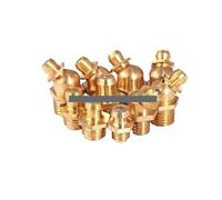 Accesorios para pezones de grasa de cobre puro, accesorios de mantequilla para pezón (45 grados, M10 x 1)