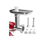 Accesorios para picadora de carne KitchenAid, picadora KitchenAid para batidora de pie, con 3 placas de molienda y 2 tubos de relleno para picadora de carne KitchenAid Artisan