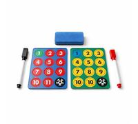 Accesorios para pizarra magnetica Entrenador de Fútbol | 24 fichas magneticas + 2 rotuladores (1 negro + 1 rojo) + borrador