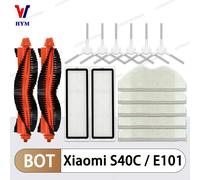 Accesorios para Robot aspirador Xiaomi S40C / E101, cepillo lateral principal, paño de mopa, filtro HEPA, repuestos Gris claro