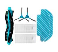 accesorios para robots aspiradores Cepillo lateral de rodillo, filtro Hepa, mopa, piezas de repuesto de tela aptas para Cecotec Conga 1690 Pro, repuestos de aspiradora robótica piezas de aspiradora