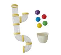 Accesorios para Tablero de Actividades DIY Tubo de Desarrollo Temprano Material Educativo DIY Partes de Tablero Sensorial para Niños Hogar, Amarillo 57cm