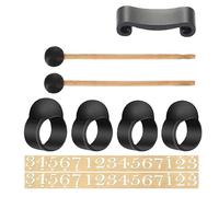 Accesorios para tambores de lluvia, accesorios para bandeja de mano, accesorios de timbre de lluvia, calcomanías de números para baquetas, kit de accesorios para tambor de lluvia para mejorar tu