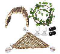 Accesorios Para Tanques De Reptiles Que Incluyen Hamaca Para Reptiles Rama Trepadora Para Reptiles Y Puente Para Reptiles Enredaderas Flexibles Realistas Para Reptiles Con Ventosa Para Gecko Serpiente