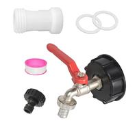 Accesorios para tanques IBC, juego de grifos de salida para tanques IBC de 1000 l, barriles de lluvia de 1000 litros, barriles de agua de 1000 l, accesorios para contenedores
