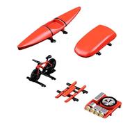 Accesorios para Techo de Coche Caja Portaequipaje Miniatura Rack Portaequipos y Repuestos para Escala 1/64 en PP Resistentes para Aficionados