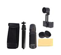 Accesorios para telescopios 4K 10-300X40mm Telescopio monocular Teleobjetivo Zoom Telescopio monocular portátil con trípode(with Tripod Clip)