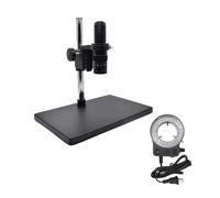 Accesorios para telescopios astronómicos Microscopio estereoscópico monocular con Zoom de 0,7X a 4,5X y Montura C, Lente Industrial