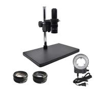 Accesorios para telescopios astronómicos Microscopio estereoscópico monocular con Zoom de 0,7X a 4,5X y Montura C, Lente Industrial