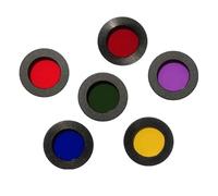 Accesorios para telescopios Lente óptica acrílica de Caja de Aluminio planetaria M28.6 de Serie Negra con Juego de 6 Colores Ocular para telescopios