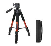 Accesorios para telescopios Trípode de aleación de Aluminio Q111 4/1 Estable for telescopio/Monocular/Binocular(Orange)