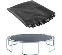 Accesorios para trampolín - Alfombrilla de salto de repuesto redonda negra para trampolín de lona para cama elástica de 10 pies, cubierta de resorte con 56 hebillas mejoradas, seguridad y rendimiento