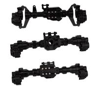 Accesorios Para TRX-4 Para Defender Para Bronco G500 1/10 Portal De Aluminio Carcasa Del Eje Delantero Central Trasero Piezas De Mejora Metálicas Para Orugas RC(Black,Set)