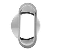 Accesorios para ventanas de aire acondicionado Conector de manguera de escape para aire acondicionado móvil Manguera de escape Boquilla plana Conector de tubo de 5, 9 pulgadas