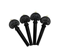 Accesorios Para Violín 1 Juego De 4 Clavijas Profesionales Para Violín Amantes De La Música Con Latón Bonita Decoración Y Melodía(Ebony carving)