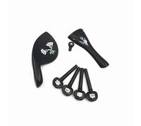 Accesorios para Violín 1 Juego de accesorios de ébano para violín 4/4 pieza trasera clavijas de afinación clavijas soporte para barbilla y diapasón(Color:Model 6)