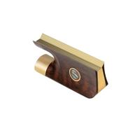 Accesorios para Violín 4/4 Nick-Silver/ébano montado chapado en oro/madera de serpiente/abulón/Marfil arco de violín Rana y accesorios de botón(Color:BP-074)