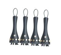 Accesorios para violín 4 Piezas De Cola De Violín De Tamaño 4/4 Pieza De Cola De Ébano Incrustación Circular Con Violín 4 Afinadores Finos Y Tripa Trasera
