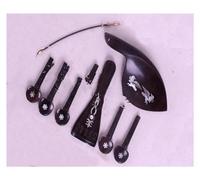Accesorios para violín 5 cuerdas ébano incrustaciones Shell Rebec columna cordal accesorios violín