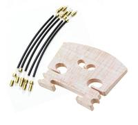 Accesorios para Violín 5 uds cola de violín cuerda de cola cuerda de nailon con puente de violín Arce tamaño 4/4 piezas de puente equipadas para violín