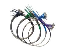 Accesorios para Violín 50 juegos de cuerdas de violín de plata alemana accesorios de piezas de violín de tamaño 3/4-4/4(Color:50sets strings EADG)