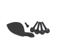 Accesorios para violín Accesorios De Violín De Ébano Clavijas De Mentón Pieza Trasera Herramientas De Repuesto Para Violín(1/8)